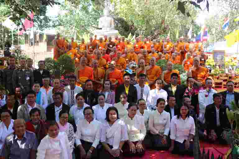 “วิทยาลัยสงฆ์ร้อยเอ็ด จัดโครงการปฏิบัติธรรมวิปัสสนากัมมัฏฐานนิสิต ประจำปี ๒๕๖๒”